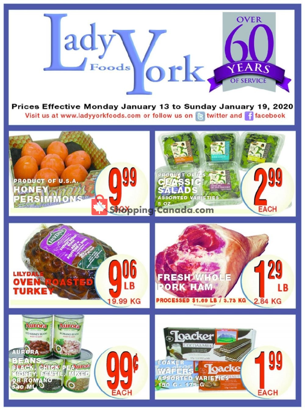 Lady York Foods flyer from Monday January 13, 2020 to Sunday January 19, 2020 - page 1