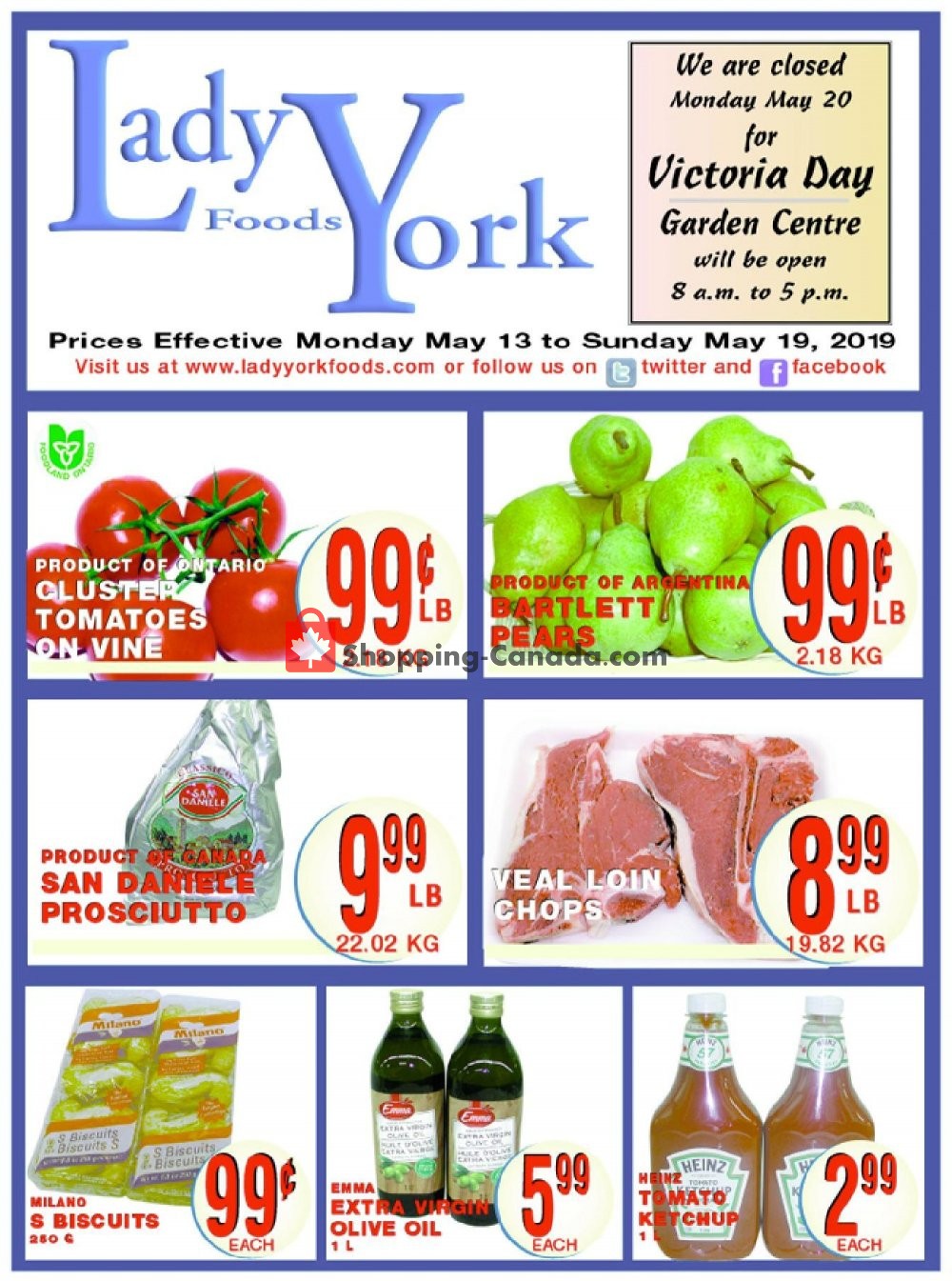 Lady York Foods flyer from Monday May 13, 2019 to Sunday May 19, 2019 - page 1