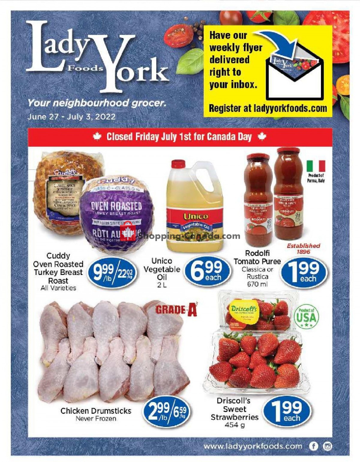 Lady York Foods flyer from Monday June 27, 2022 to Sunday July 3, 2022 - page 1