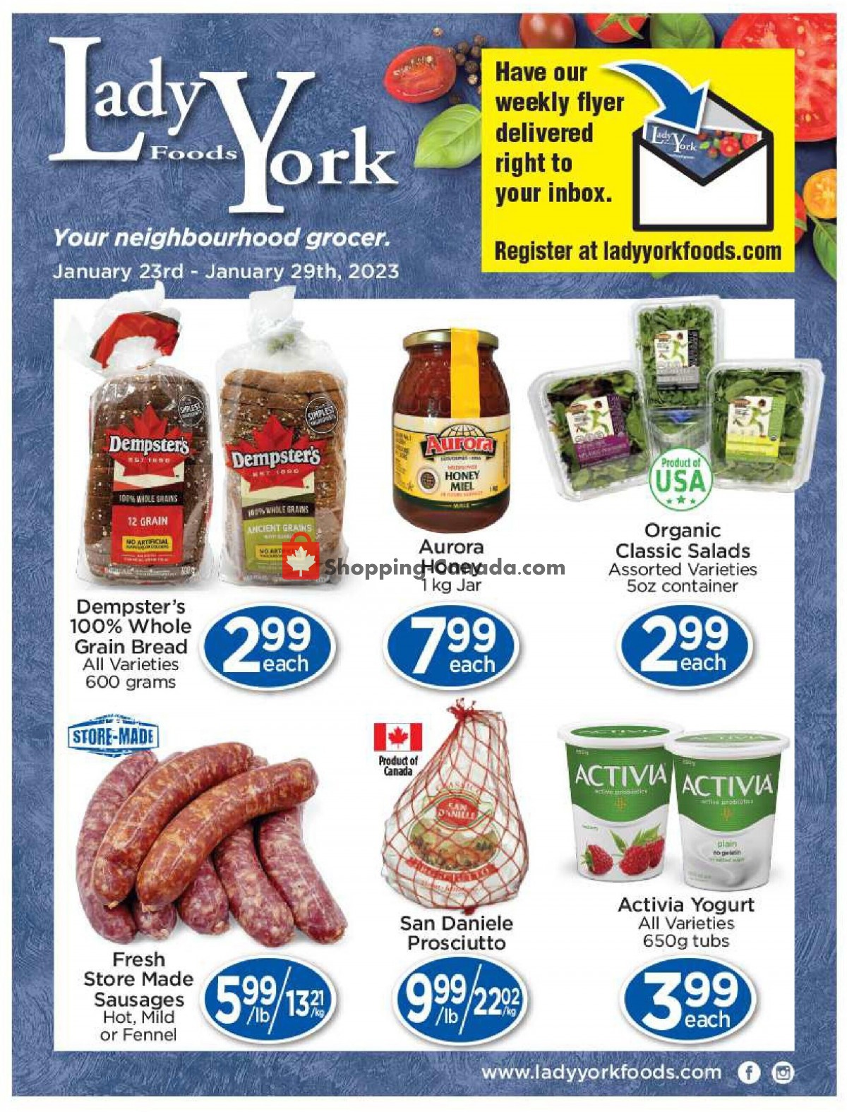Lady York Foods flyer from Monday January 23, 2023 to Sunday January 29, 2023 - page 1