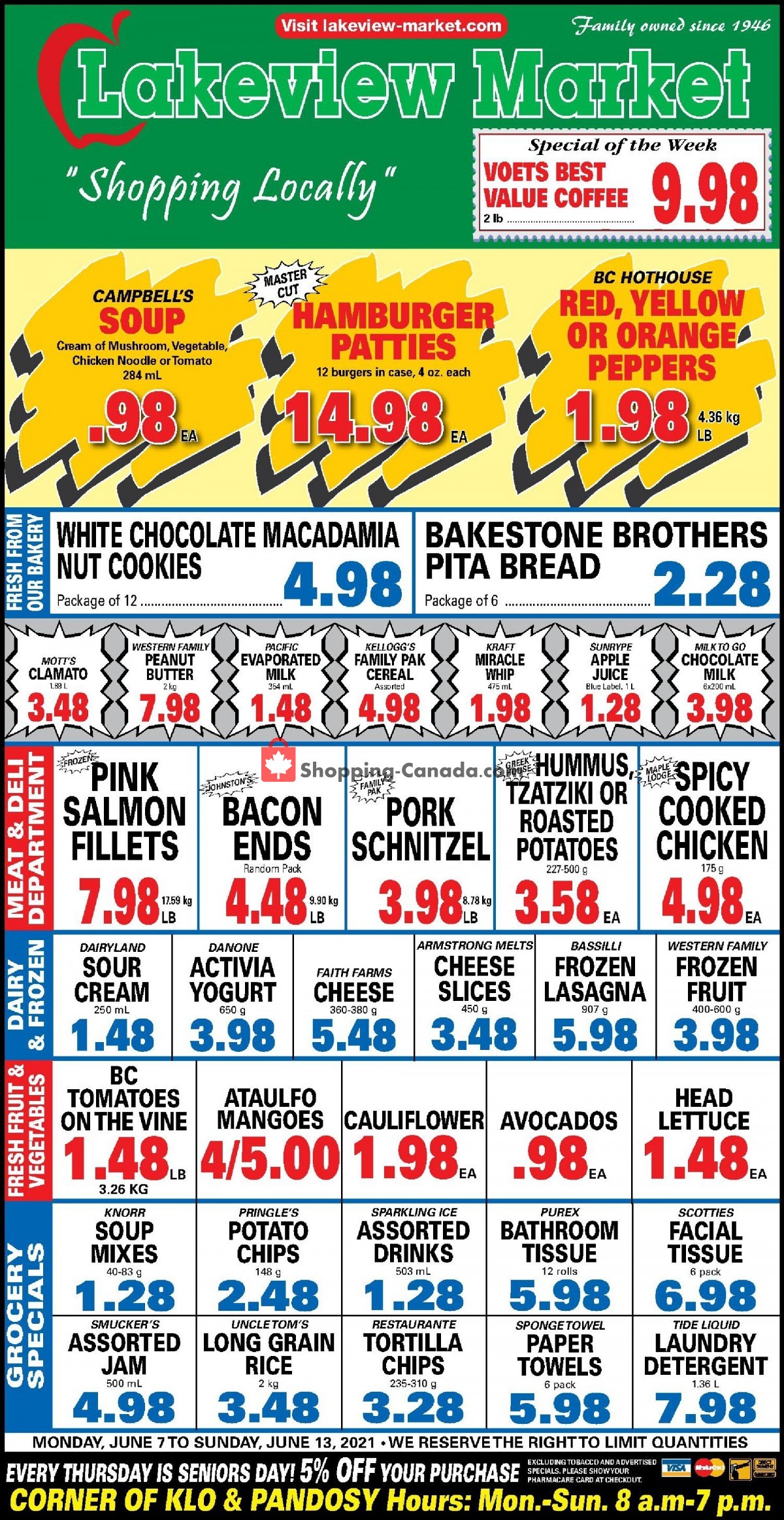 Lakeview Market flyer from Monday June 7, 2021 to Sunday June 13, 2021 - page 1