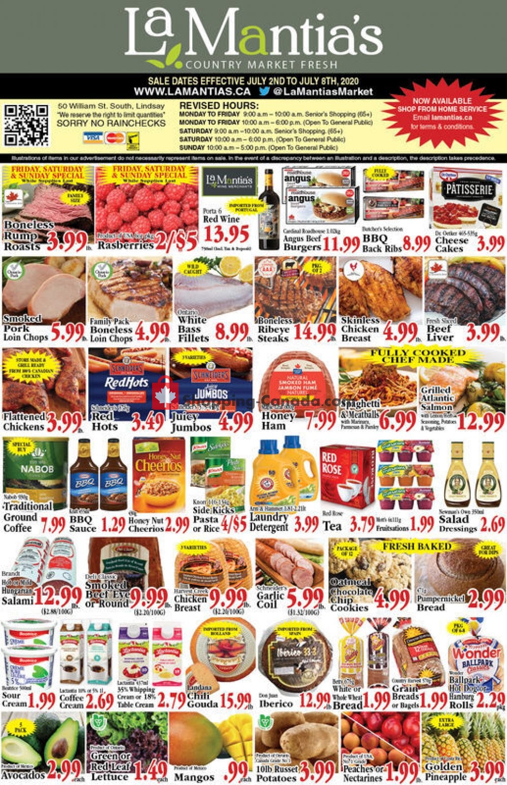 Lamantia's Country Market flyer from Thursday July 2, 2020 to Wednesday July 8, 2020 - page 1