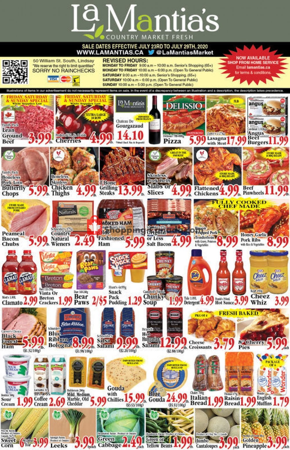 Lamantia's Country Market flyer from Thursday July 23, 2020 to Wednesday July 29, 2020 - page 1