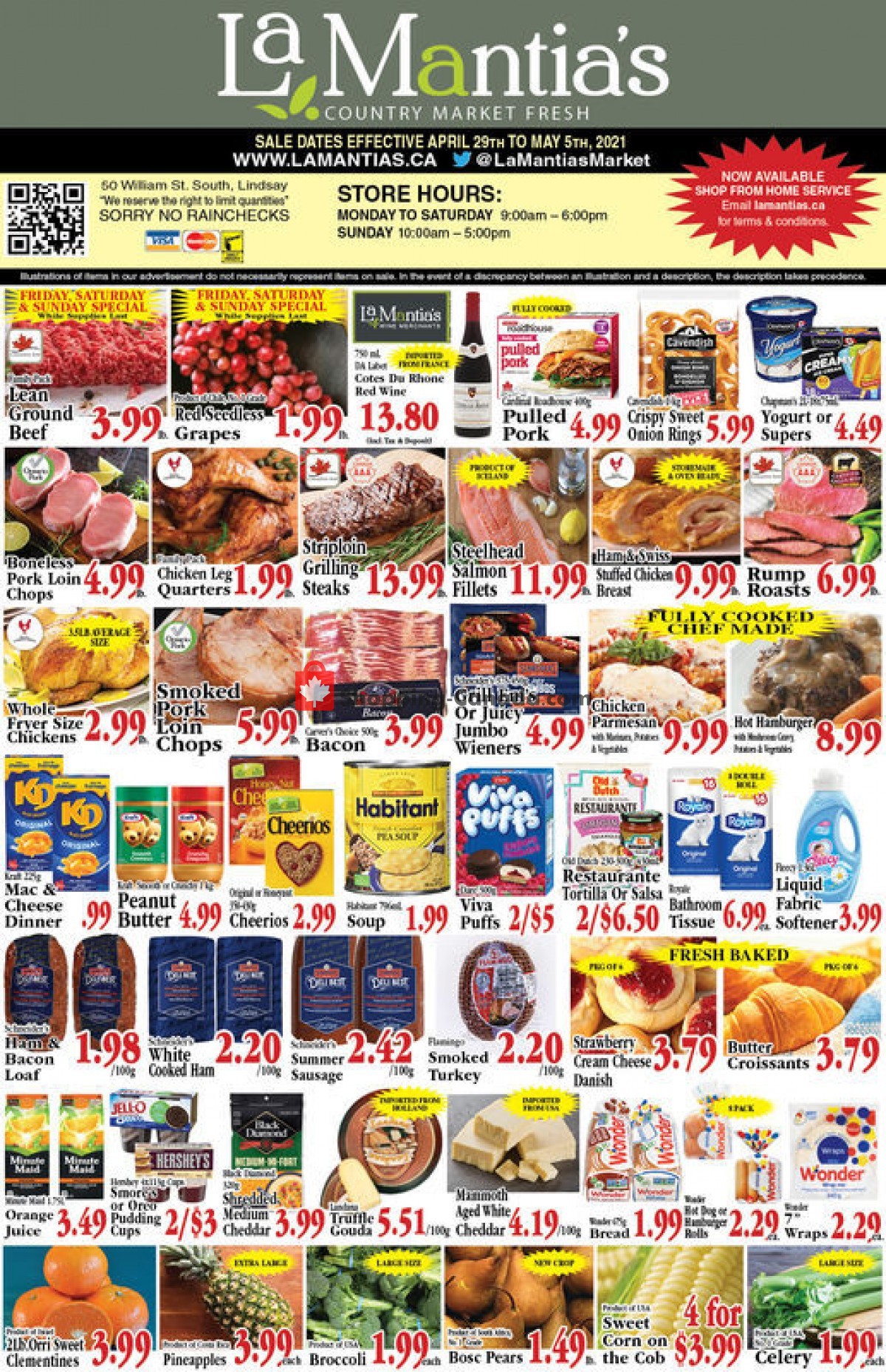 Lamantia's Country Market flyer from Thursday April 29, 2021 to Wednesday May 5, 2021 - page 1