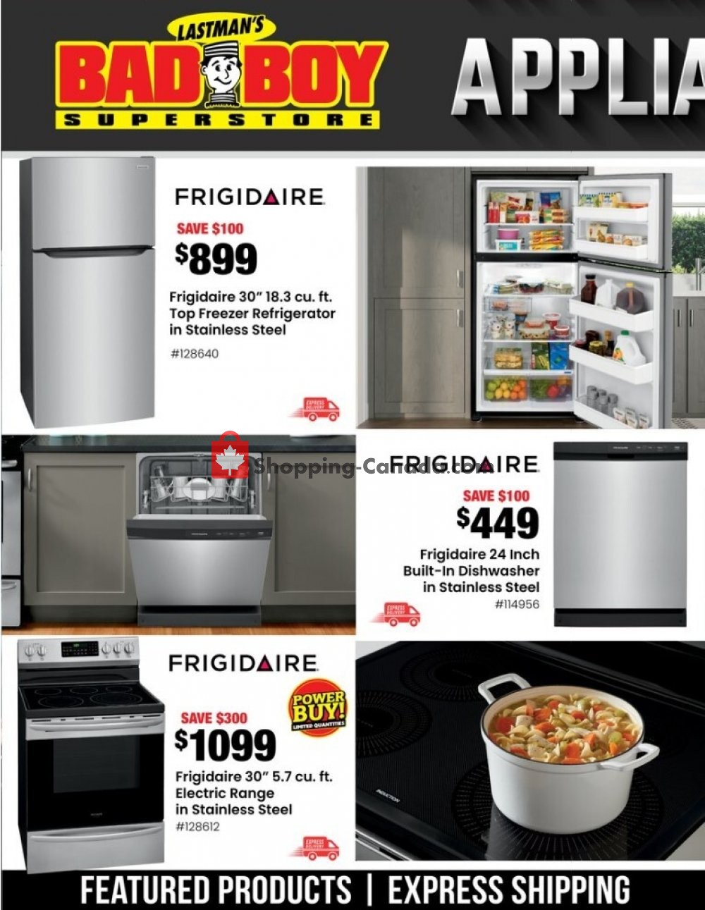 Lastman's Bad Boy Canada, flyer (Appliances Expo 2020) July 30