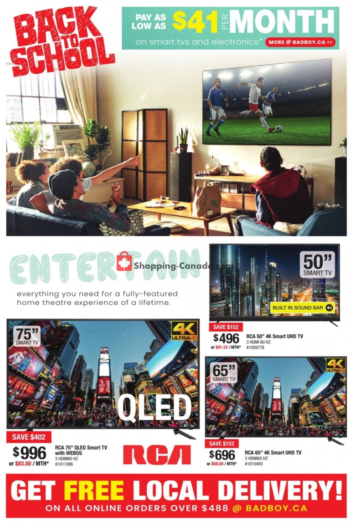 Lastman's Bad Boy Canada, flyer (Back To School) August 4 August 31, 2022 Shopping Canada