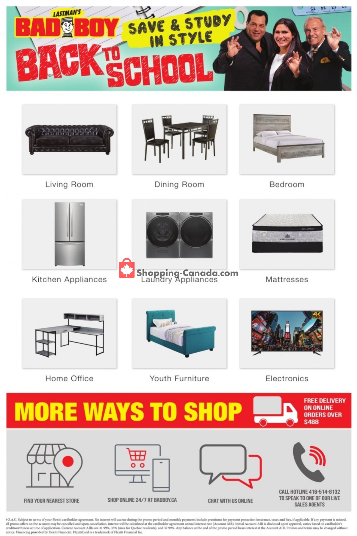 Lastman's Bad Boy Canada, flyer (Back To School) August 4 August 31, 2022 Shopping Canada