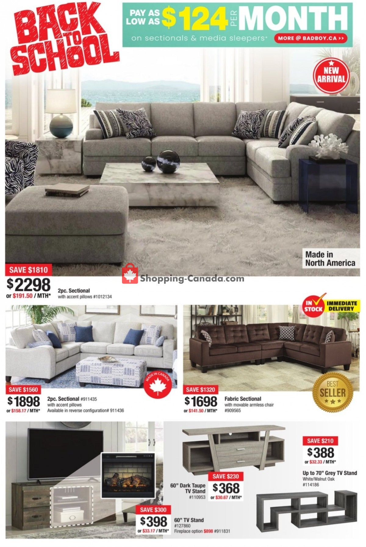 Lastman's Bad Boy Canada, flyer (Back To School) August 4 August