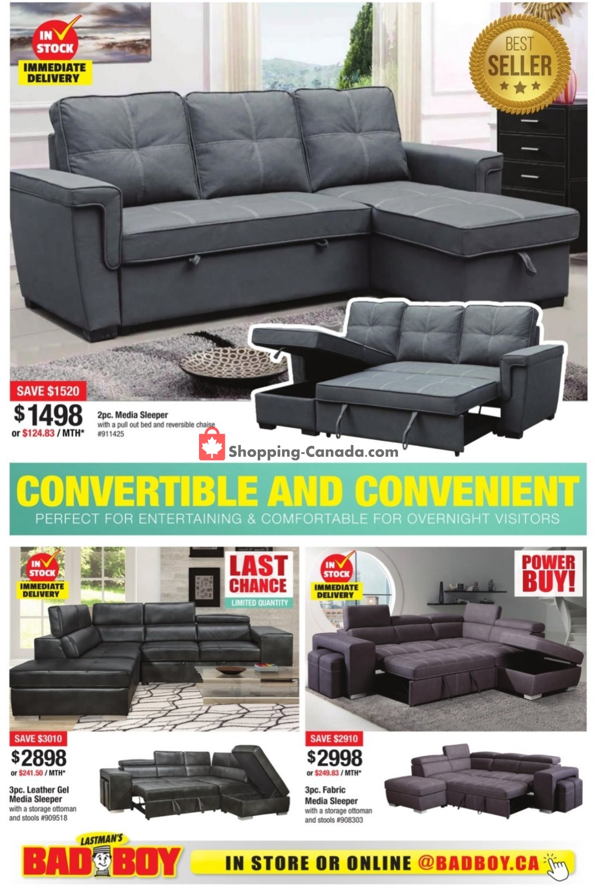 Lastman's Bad Boy Canada, flyer (Back To School) August 4 August 31, 2022 Shopping Canada