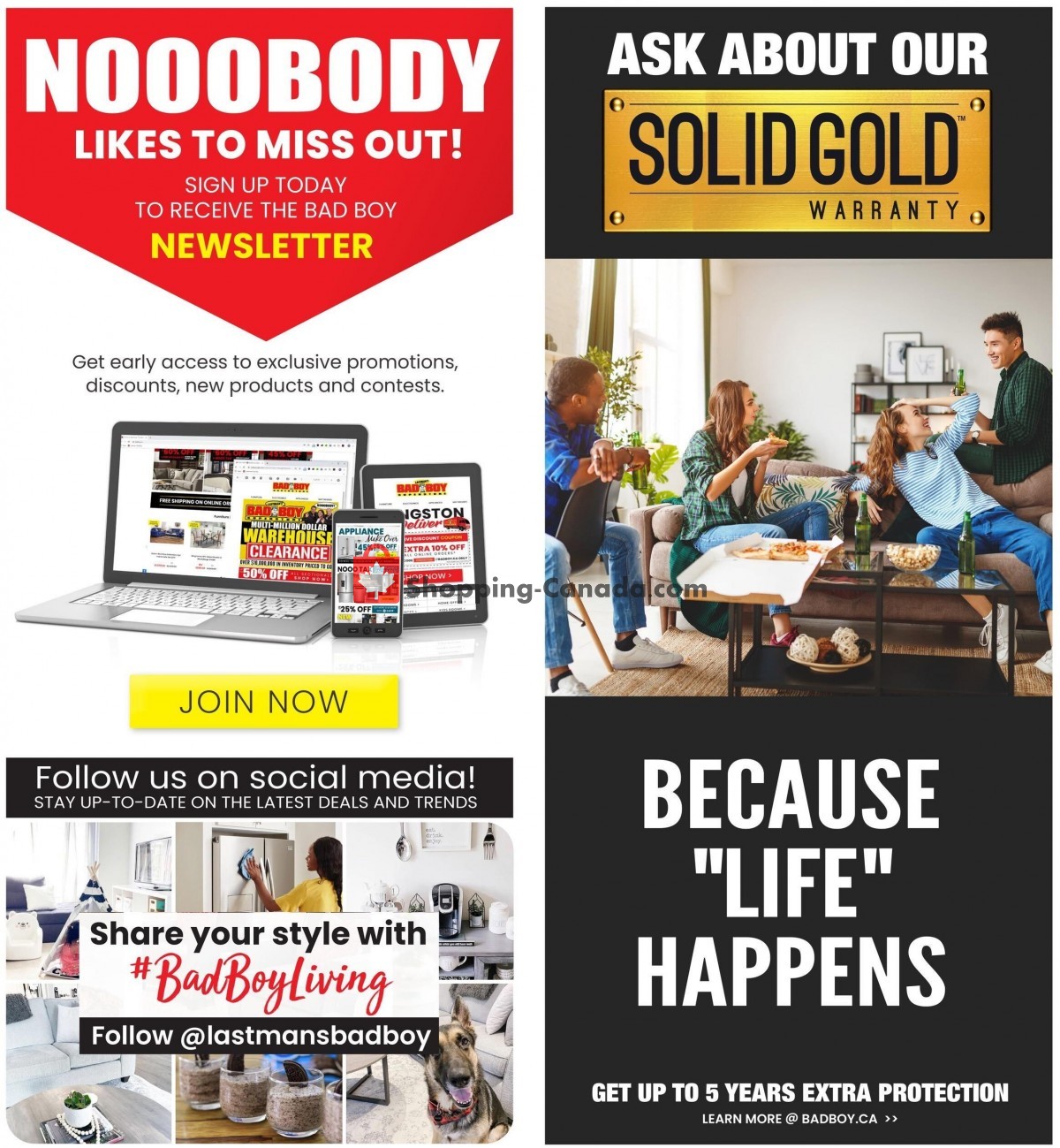 Lastman's Bad Boy Canada, flyer (Big Holiday Savings) November 1