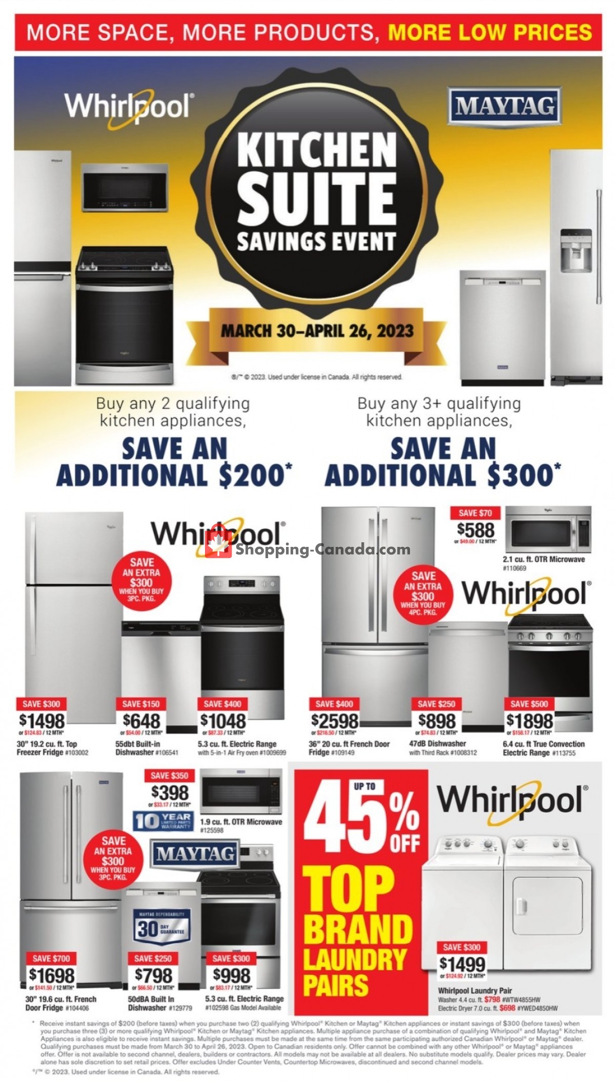 Lastman's Bad Boy Canada, flyer (Bigger And Better Sale) March 30