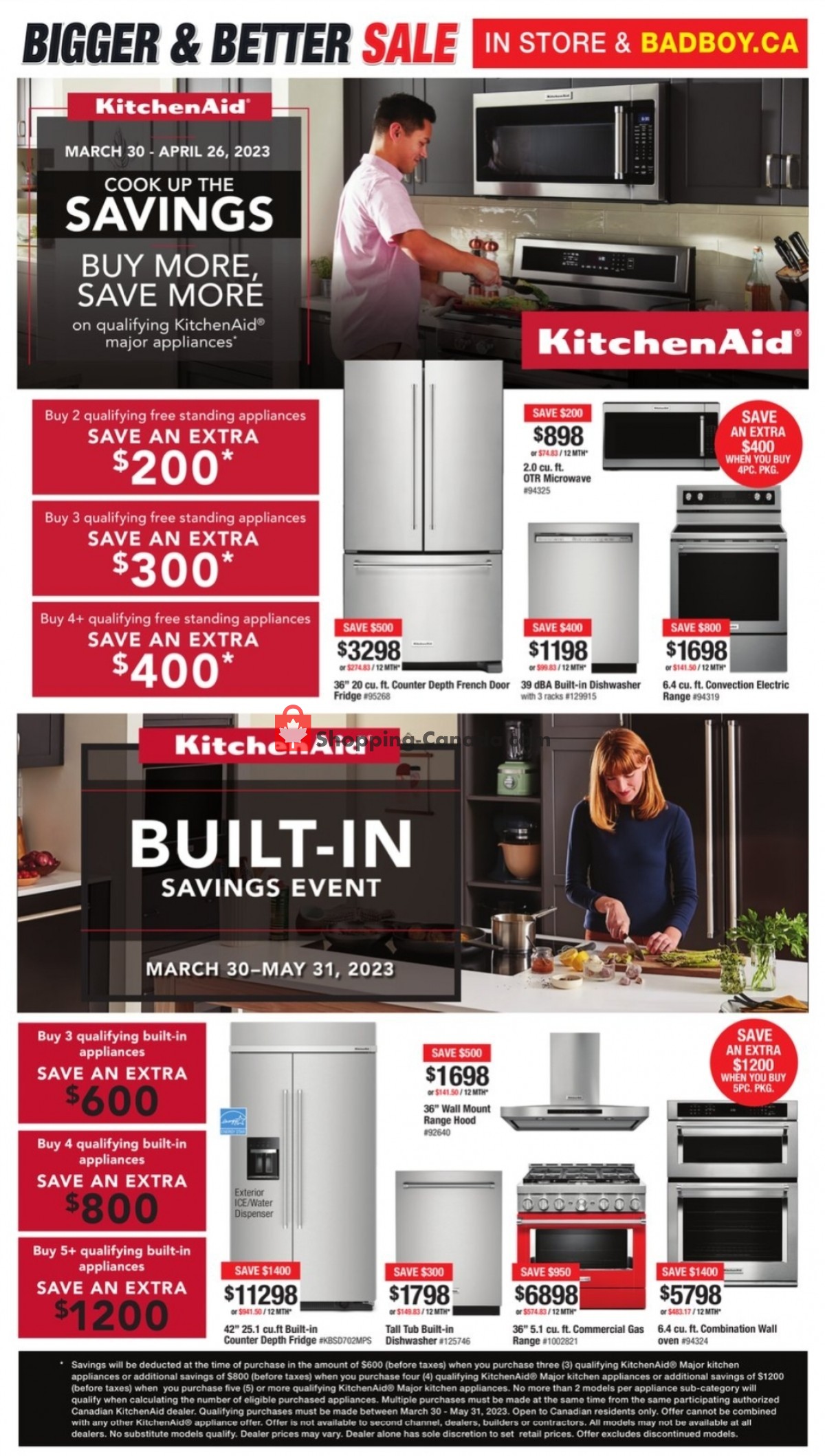 Lastman's Bad Boy Canada, flyer (Bigger And Better Sale) March 30