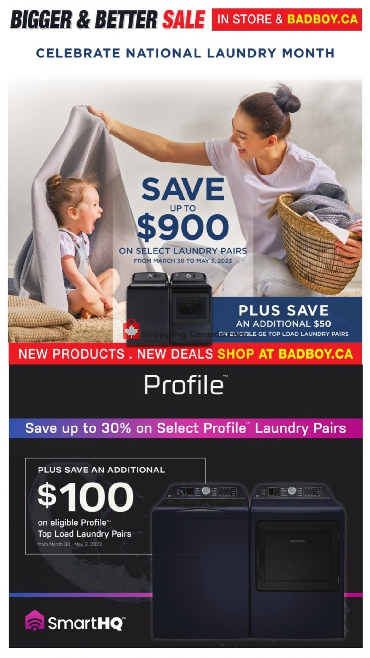 Lastman's Bad Boy Canada, flyer (Bigger And Better Sale) March 30