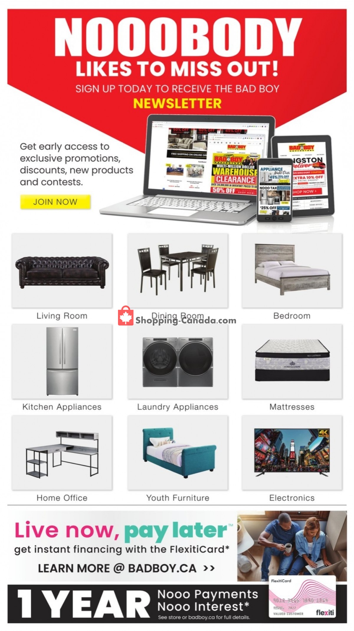 Lastman's Bad Boy Canada, flyer (Bigger And Better Sale) March 30