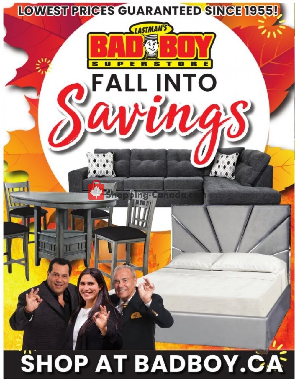 Lastman's Bad Boy Canada, flyer (Fall Into Savings) October 8