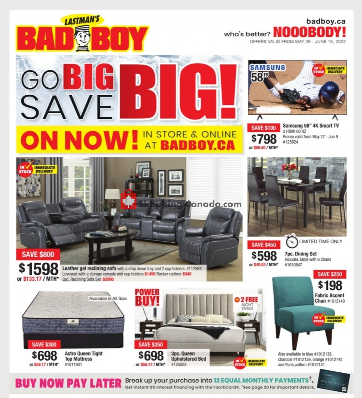 Lastman's Bad Boy flyer from Thursday May 26, 2022 to Wednesday June 22, 2022 - page 1