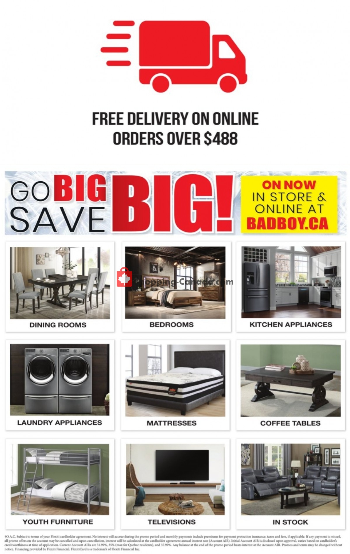 Lastman's Bad Boy Canada, flyer (Go Big Save Big) May 26 June 22