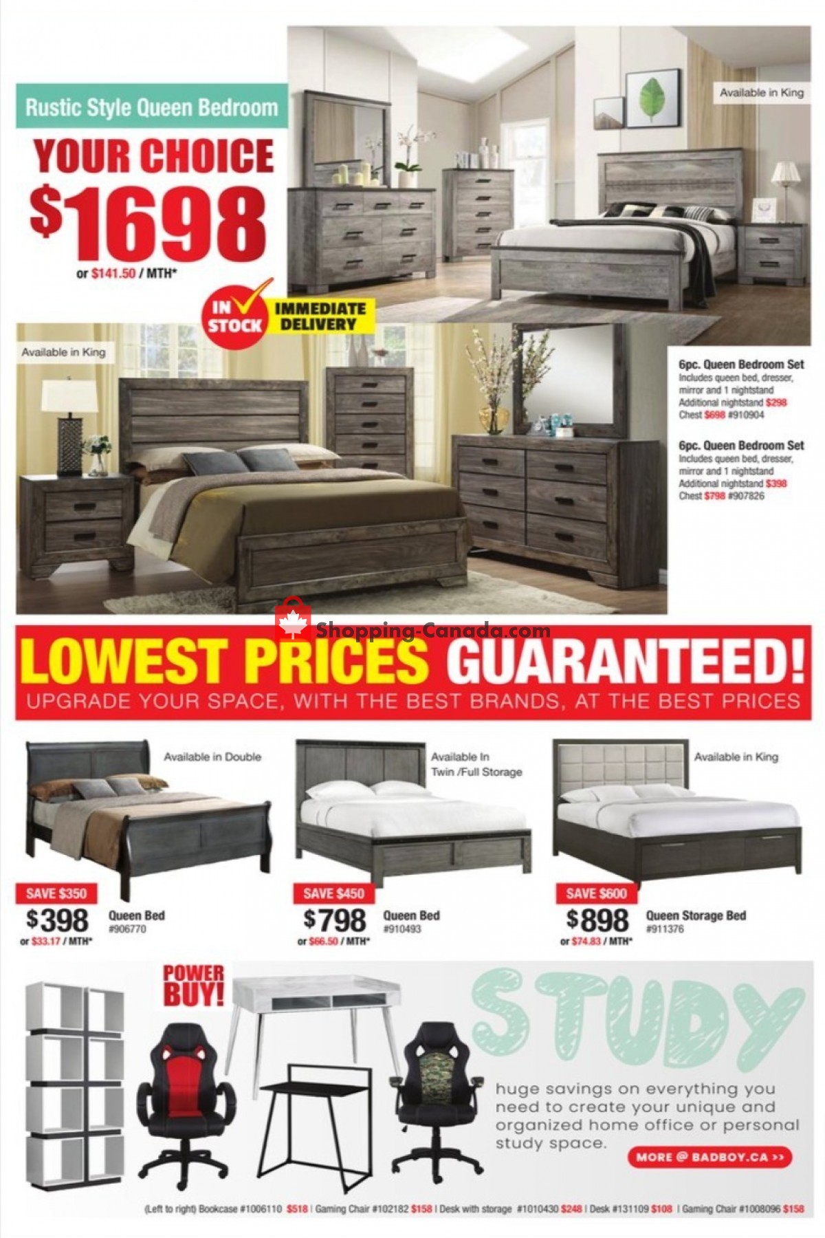 Lastman's Bad Boy Canada, flyer (Labour Day Sales Event) August 4