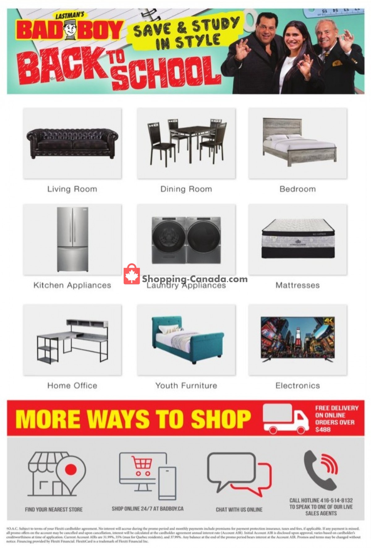 Lastman's Bad Boy Canada, flyer (Labour Day Sales Event) August 4