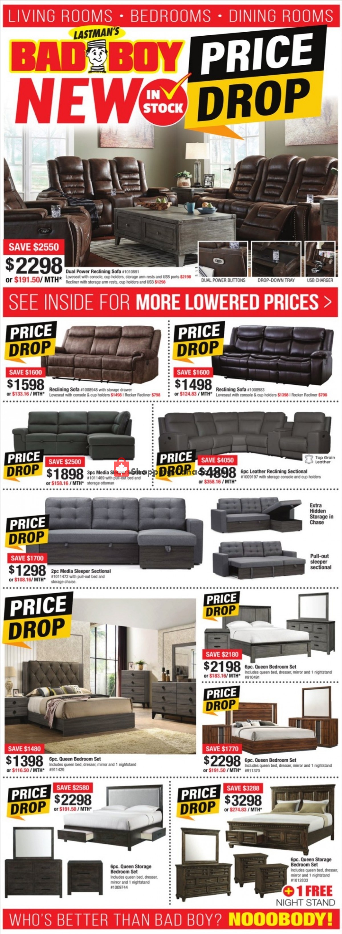 Lastman's Bad Boy Canada, flyer (Labour Day Sales Event) August 4