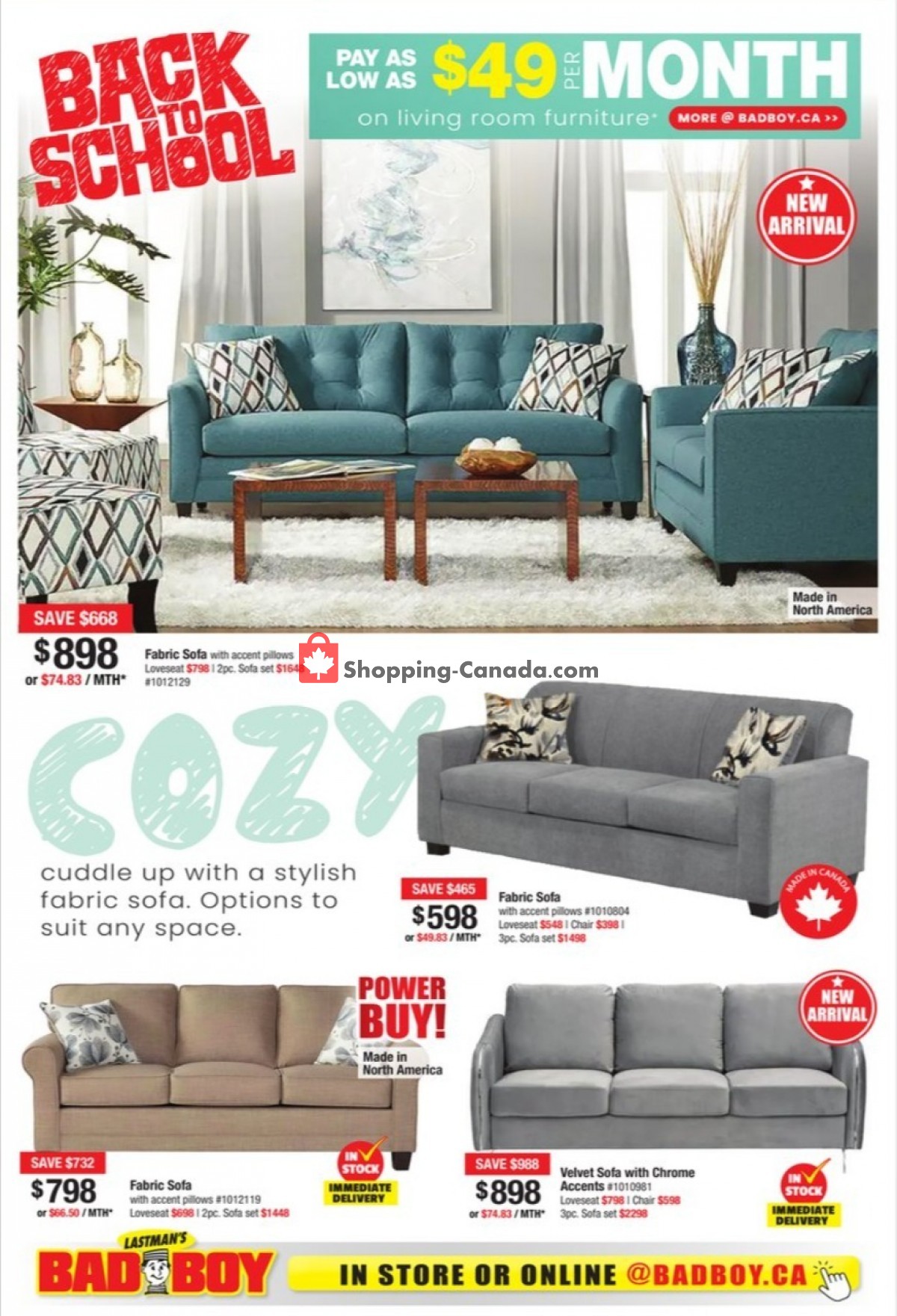 Lastman's Bad Boy Canada, flyer (Labour Day Sales Event) August 4