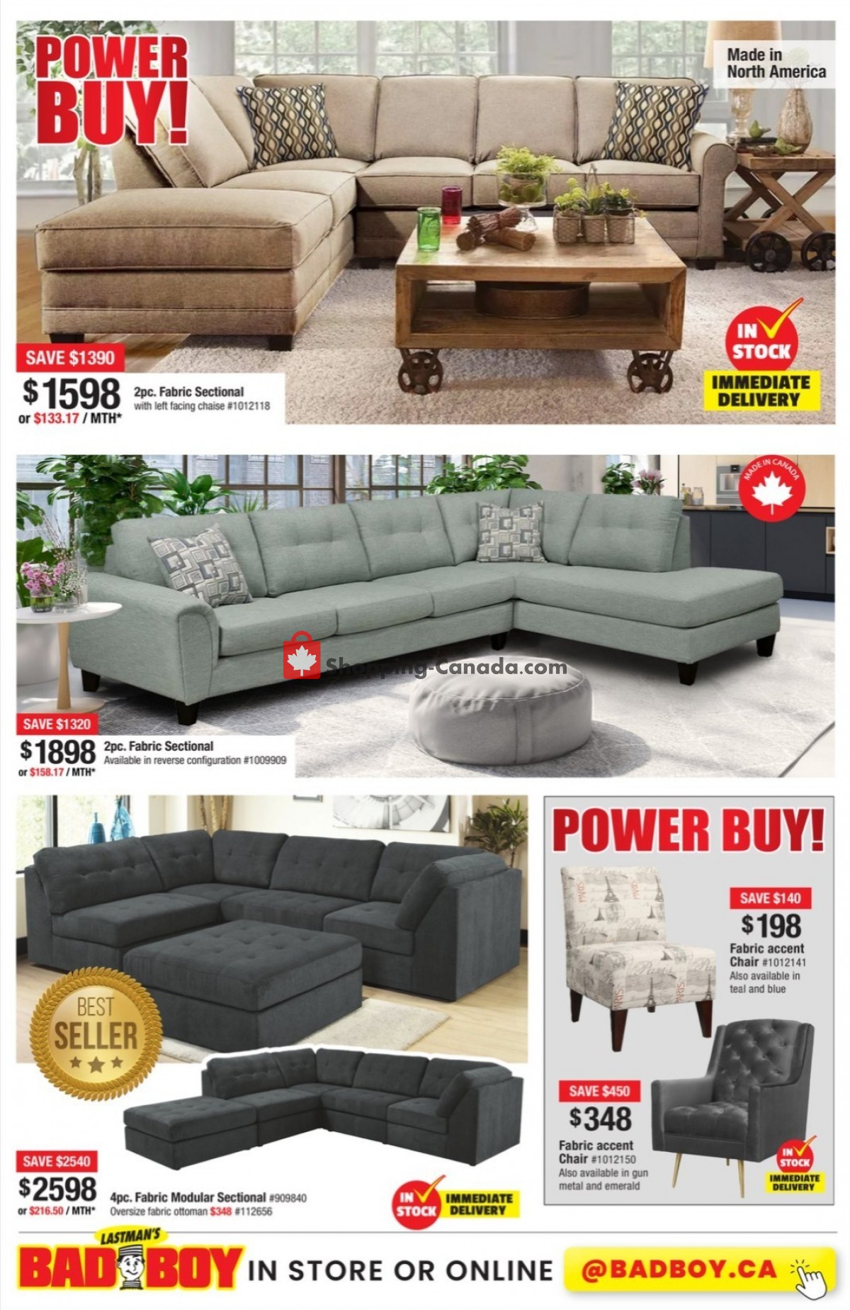 Lastman's Bad Boy Canada, flyer (Live Large Specials) July 14