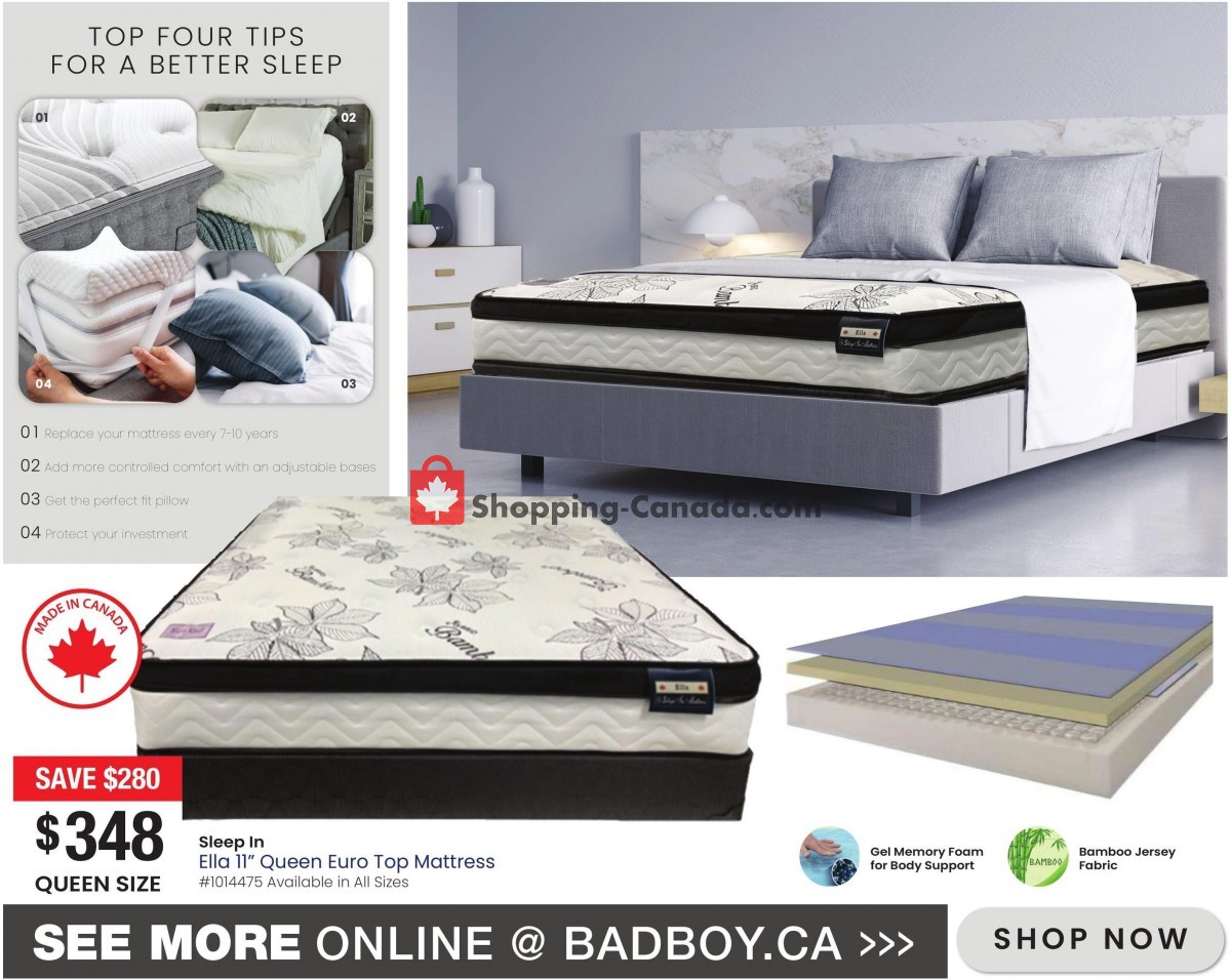 Lastman's Bad Boy Canada, flyer (Mattress Collection 2023) March 22