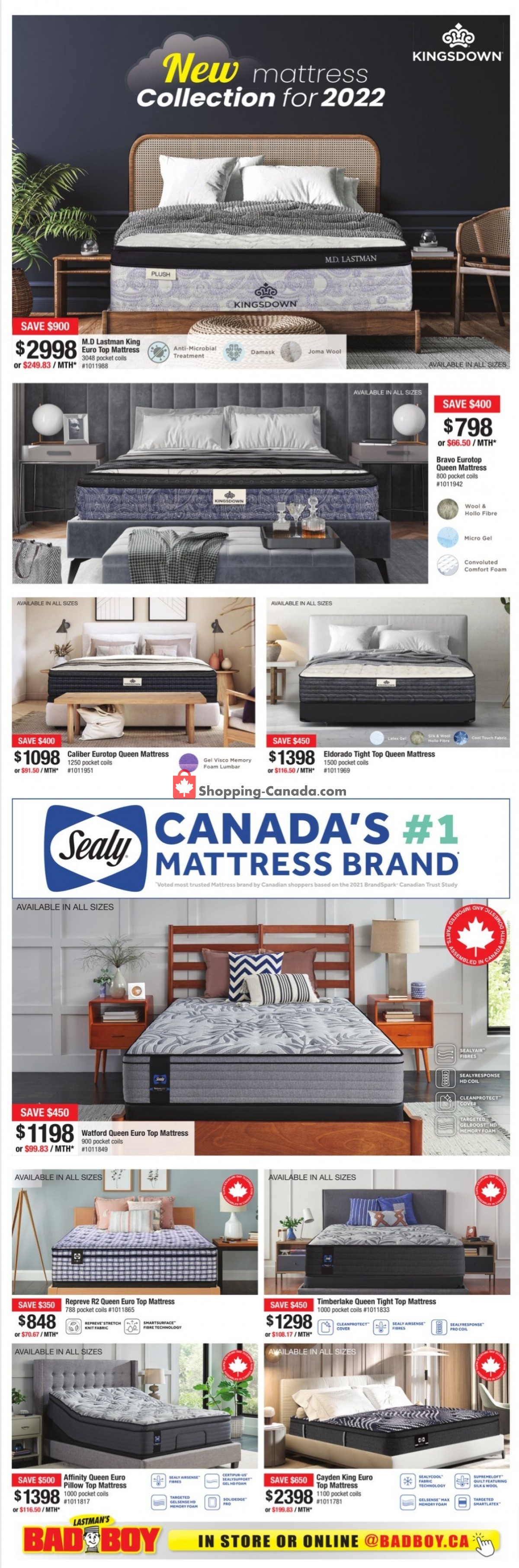 Lastman's Bad Boy Canada, flyer (Sales Event Special) September 8