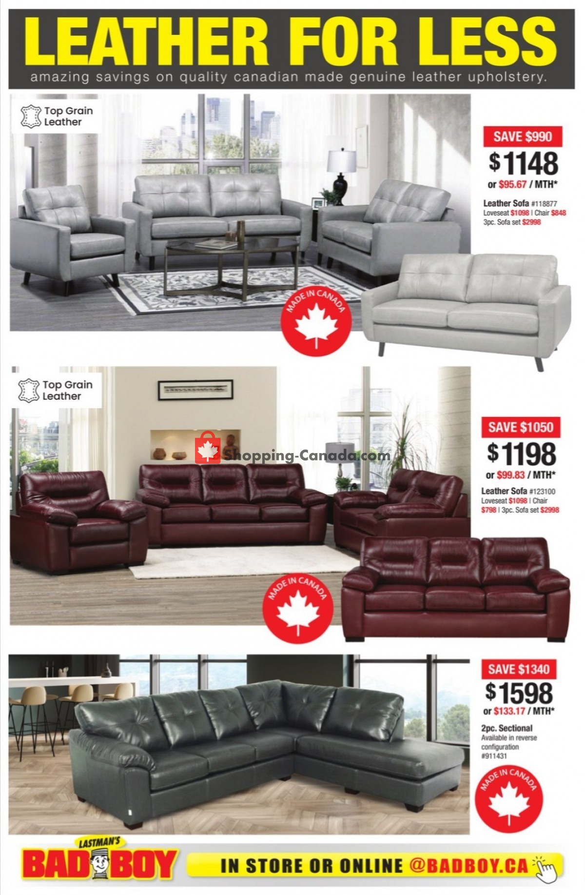 Lastman's Bad Boy Canada, flyer (Sales Event Special) September 8