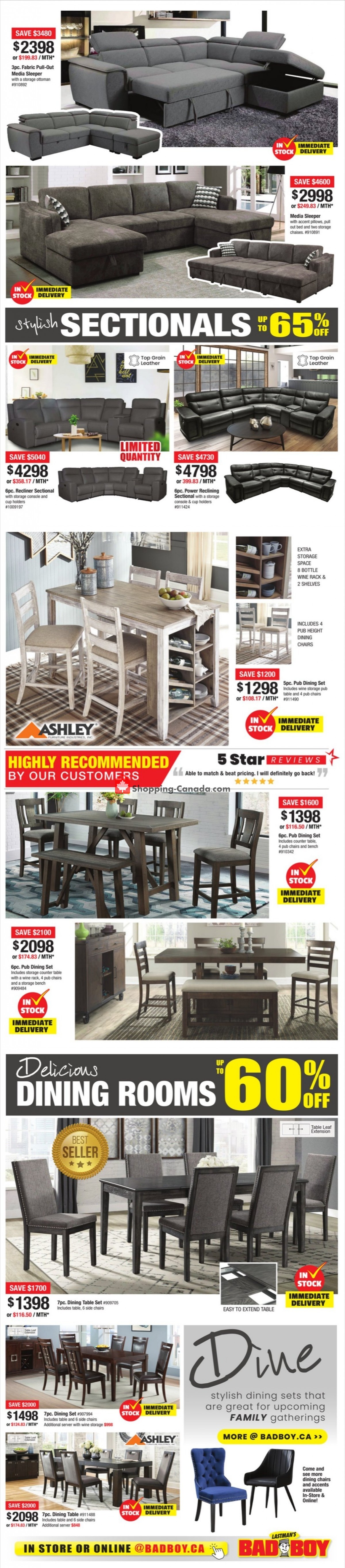 Lastman's Bad Boy Canada, flyer (Sales Event Special) September 8