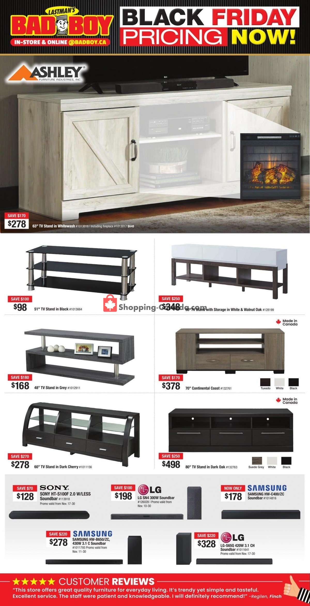 Lastman's Bad Boy Canada, flyer (Special Offer Black Friday