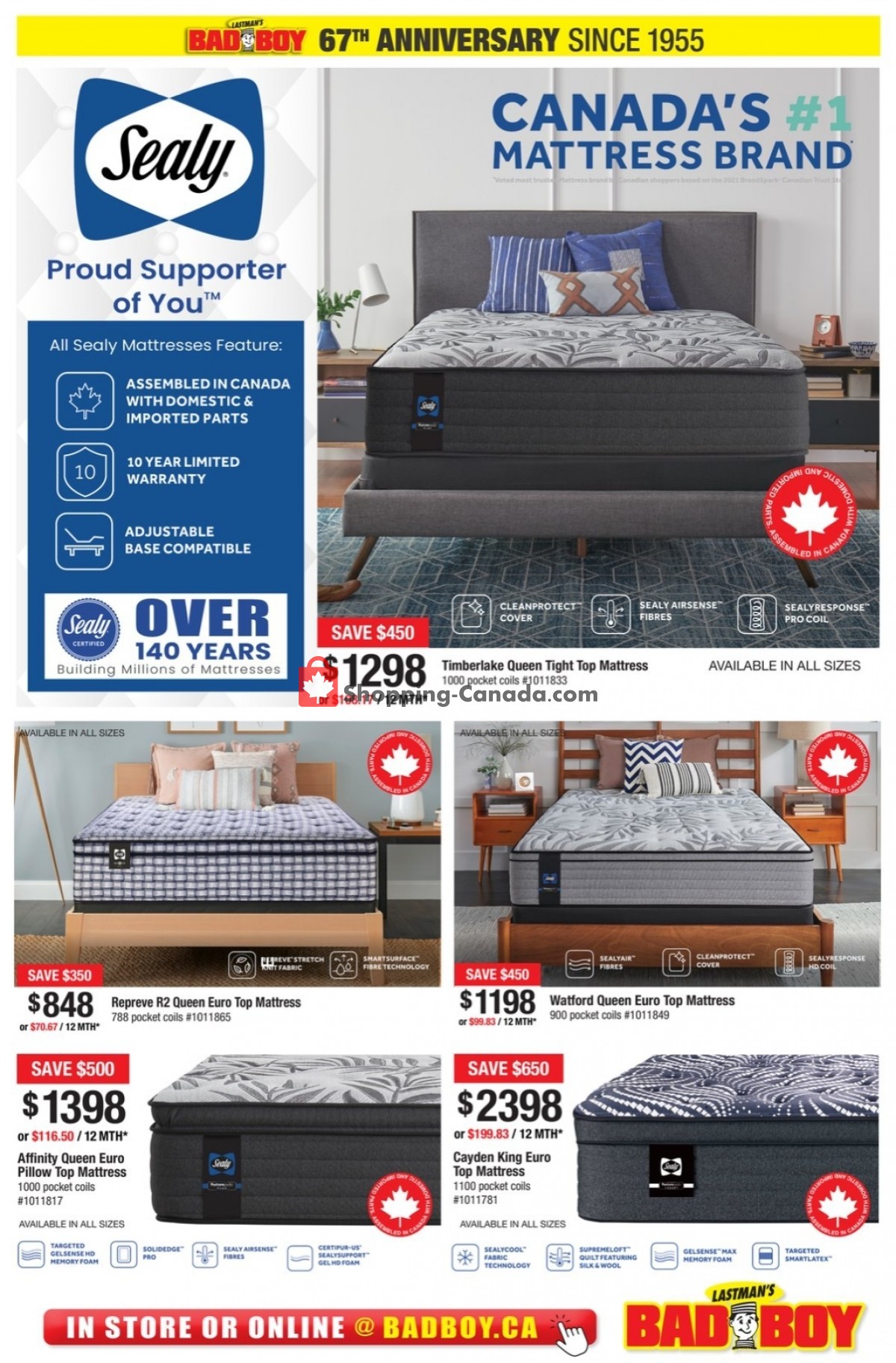 Lastman's Bad Boy Canada, flyer (Special Offer) October 6 October