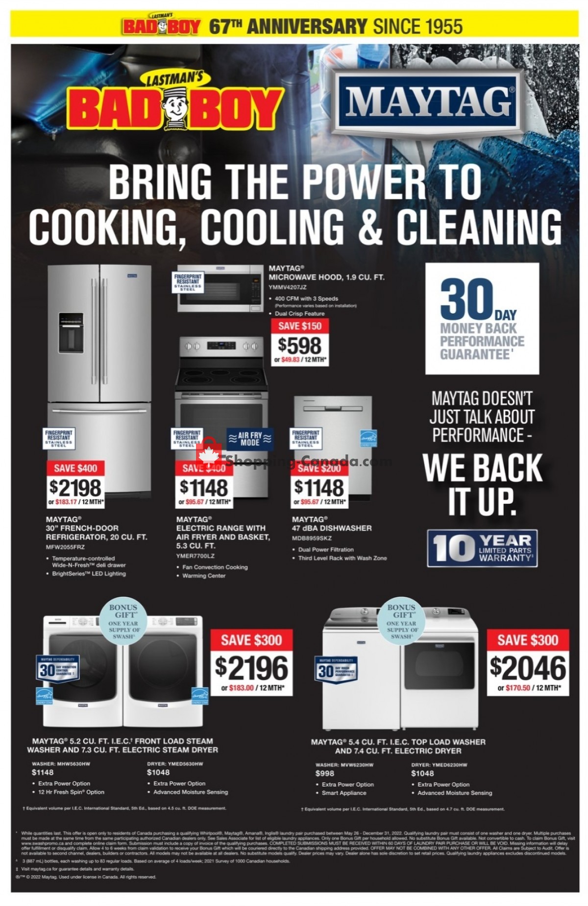 Lastman's Bad Boy Canada, flyer (Special Offer) October 6 October