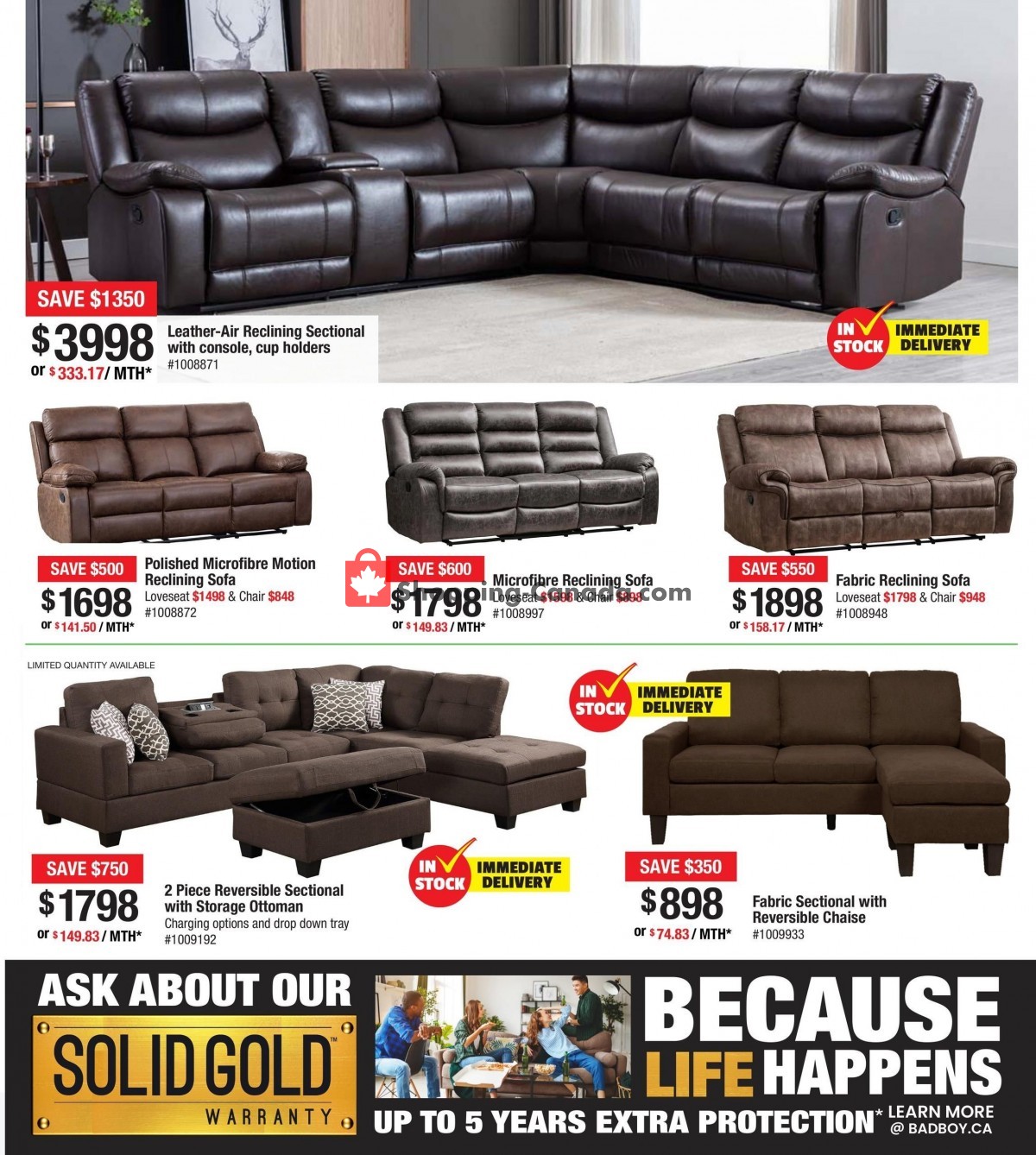 Lastman's Bad Boy Canada, flyer (Spring Super Buys) April 7 April