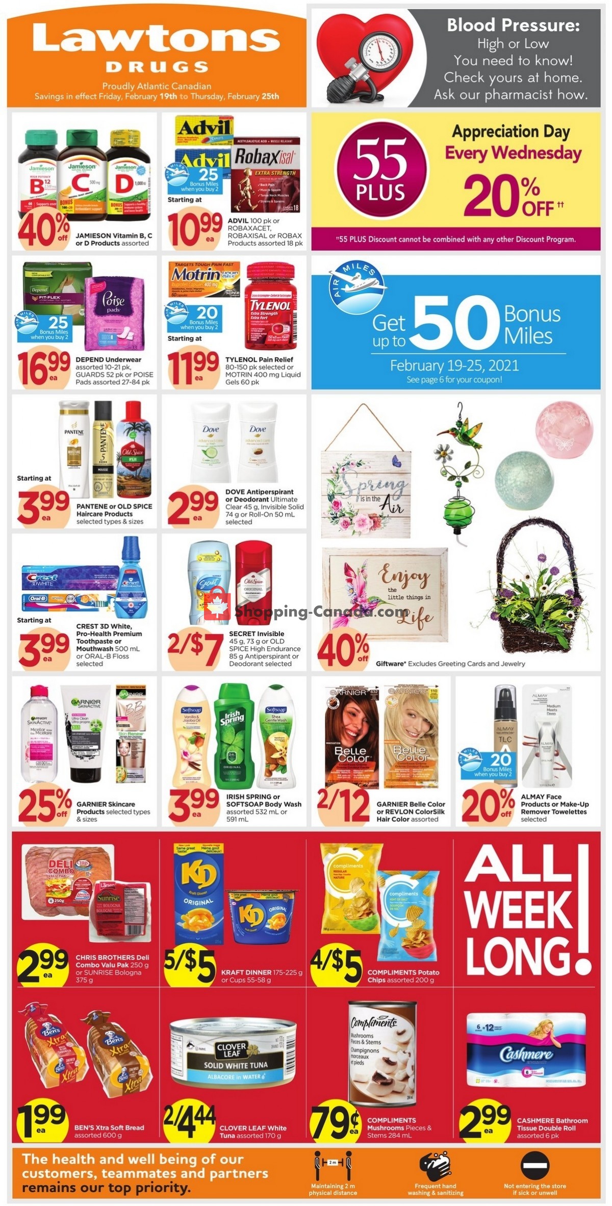 Lawtons Drugs flyer from Friday February 19, 2021 to Thursday February 25, 2021 - page 1