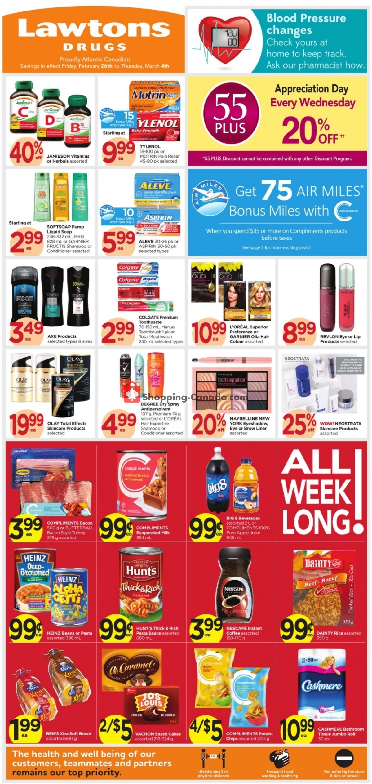 Lawtons Drugs flyer from Friday February 26, 2021 to Thursday March 4, 2021 - page 1