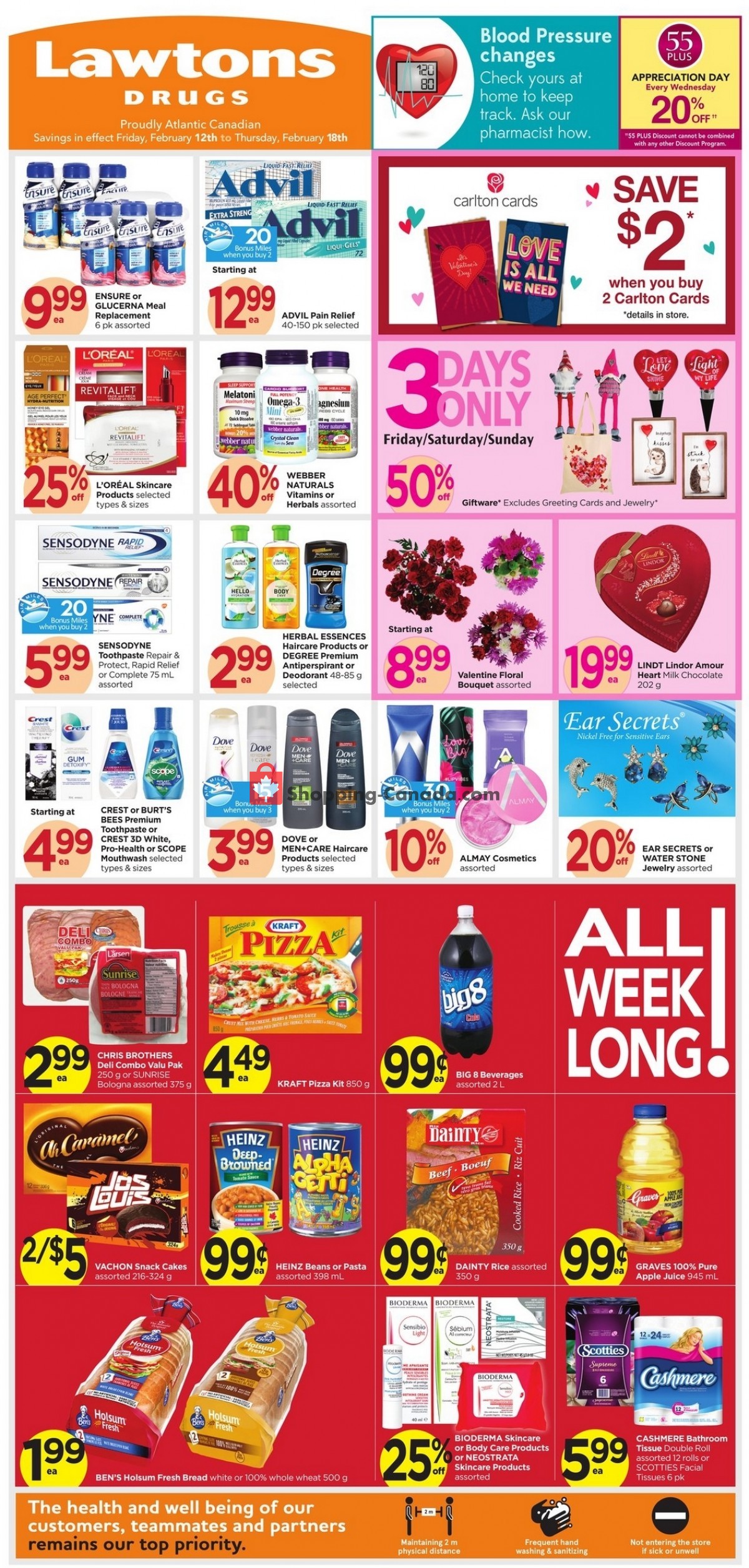 Lawtons Drugs flyer from Friday February 12, 2021 to Thursday February 18, 2021 - page 1