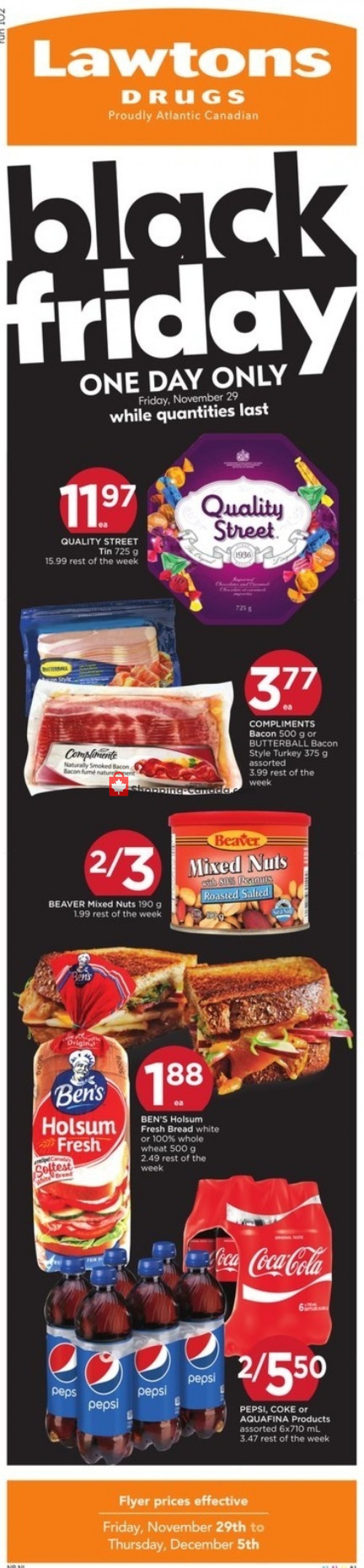 Lawtons Drugs Canada, flyer (Black Friday) November 29 December 5