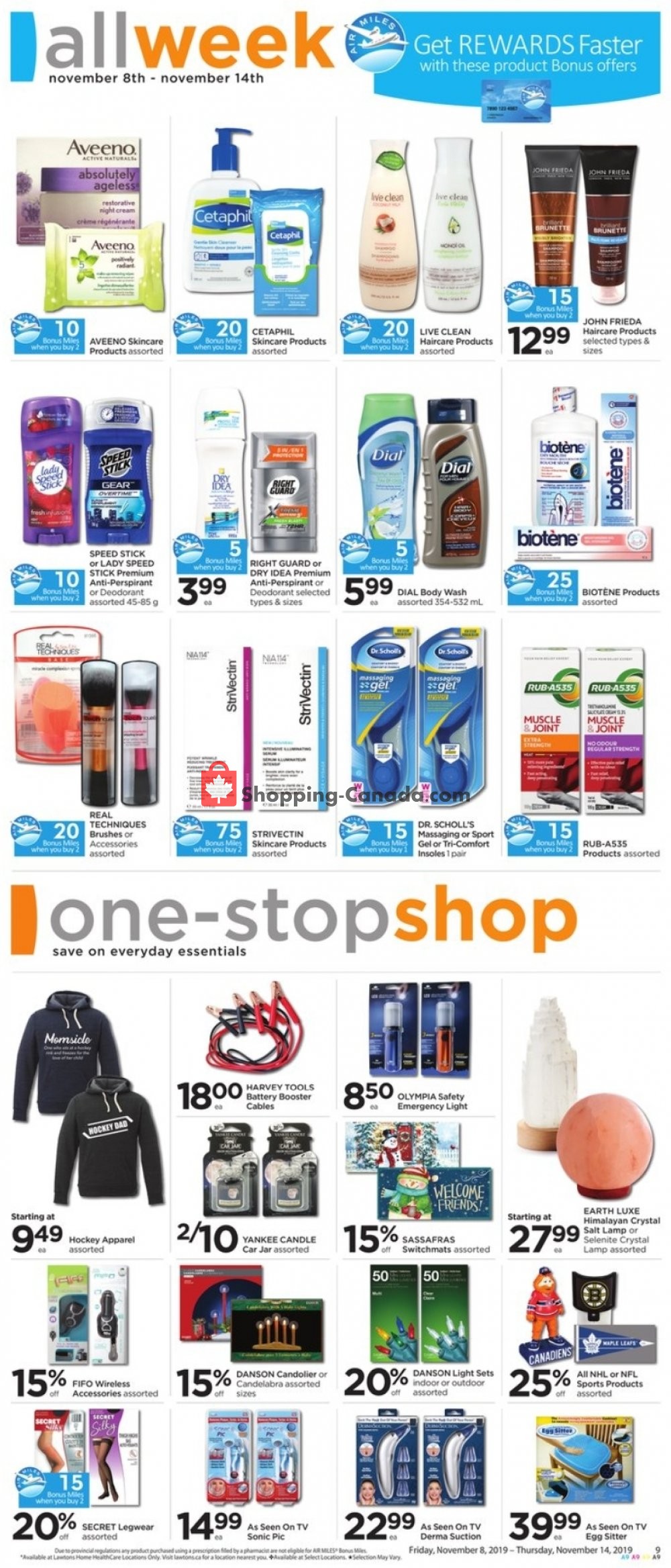 Lawtons Drugs flyer from Friday November 8, 2019 to Thursday November 14, 2019 - page 9