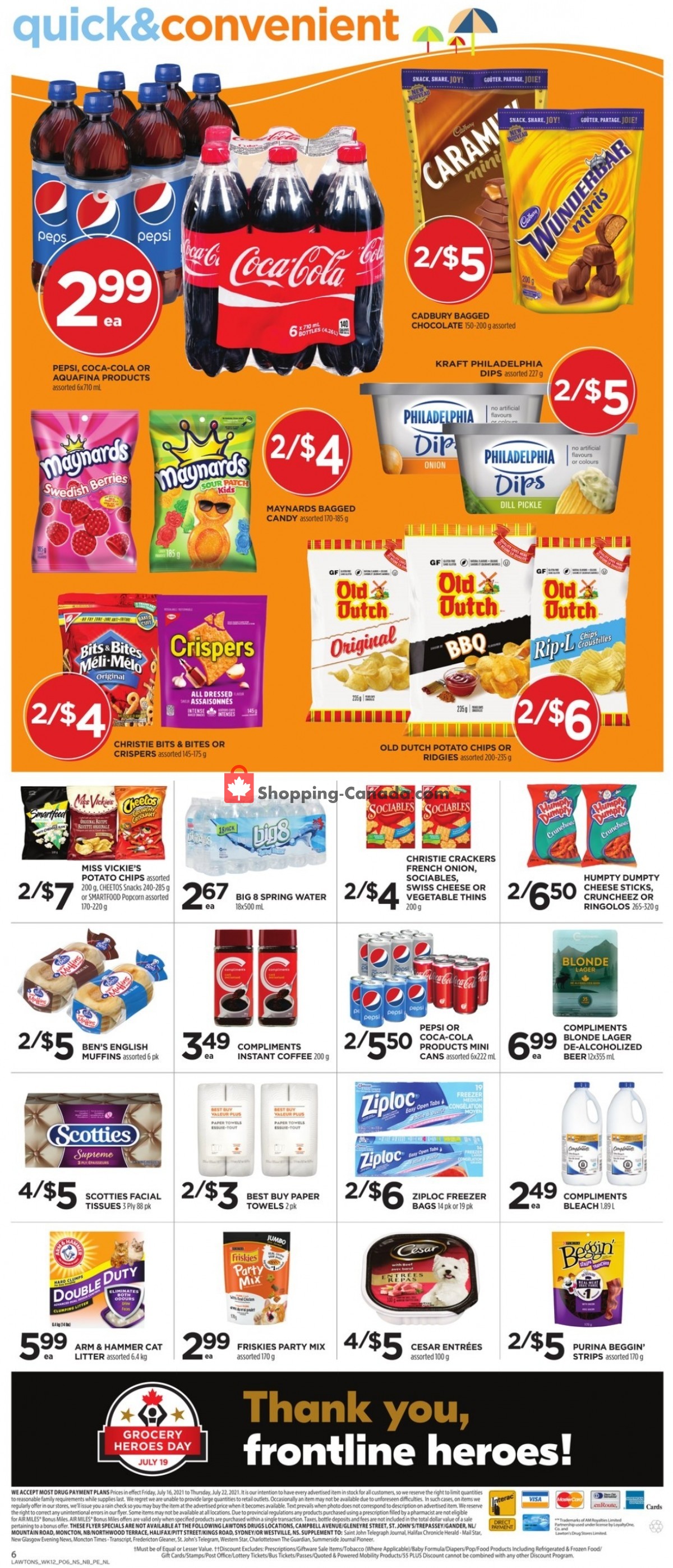 Lawtons Drugs flyer from Friday July 16, 2021 to Thursday July 22, 2021 - page 6