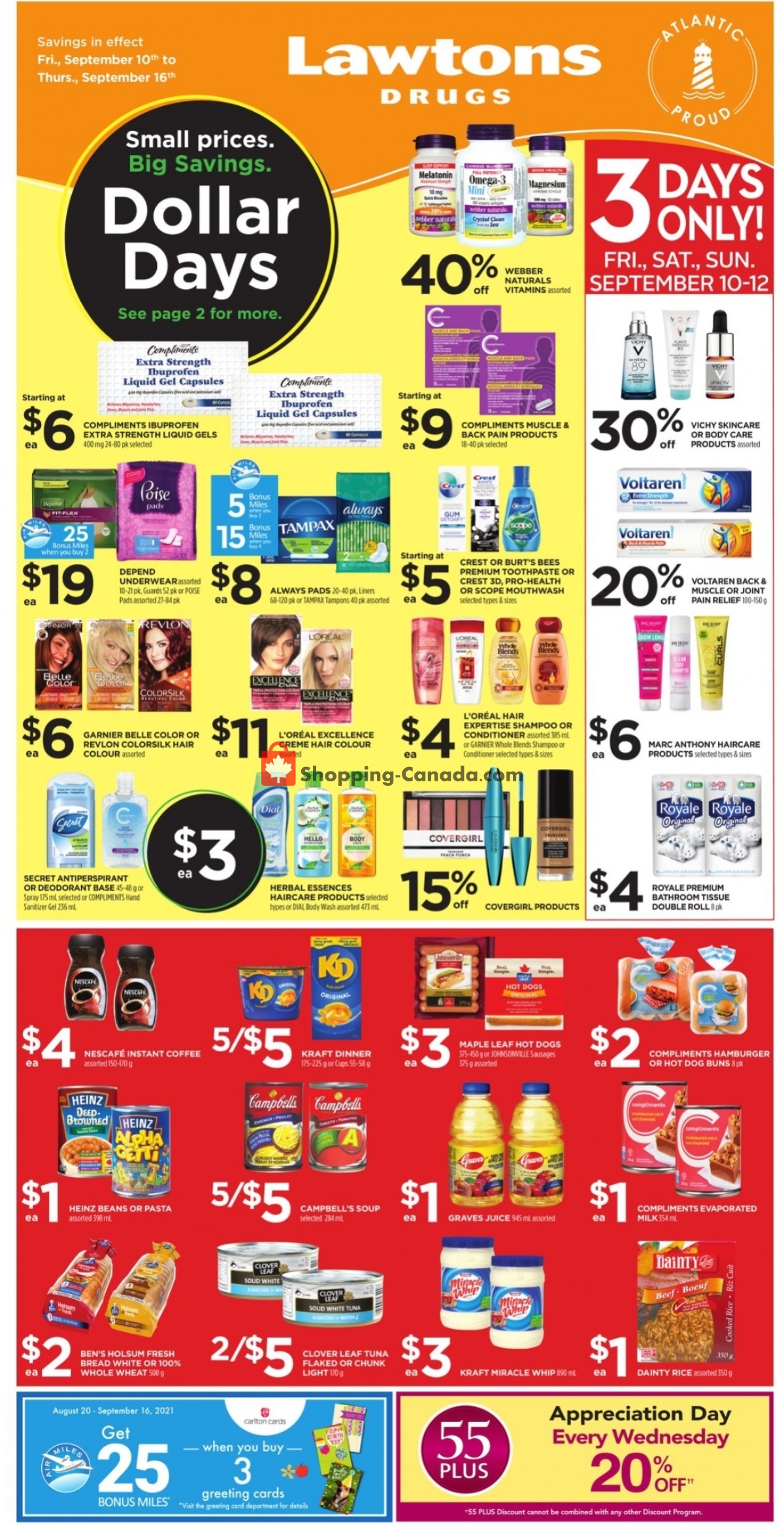 Lawtons Drugs flyer from Friday September 10, 2021 to Thursday September 16, 2021 - page 1