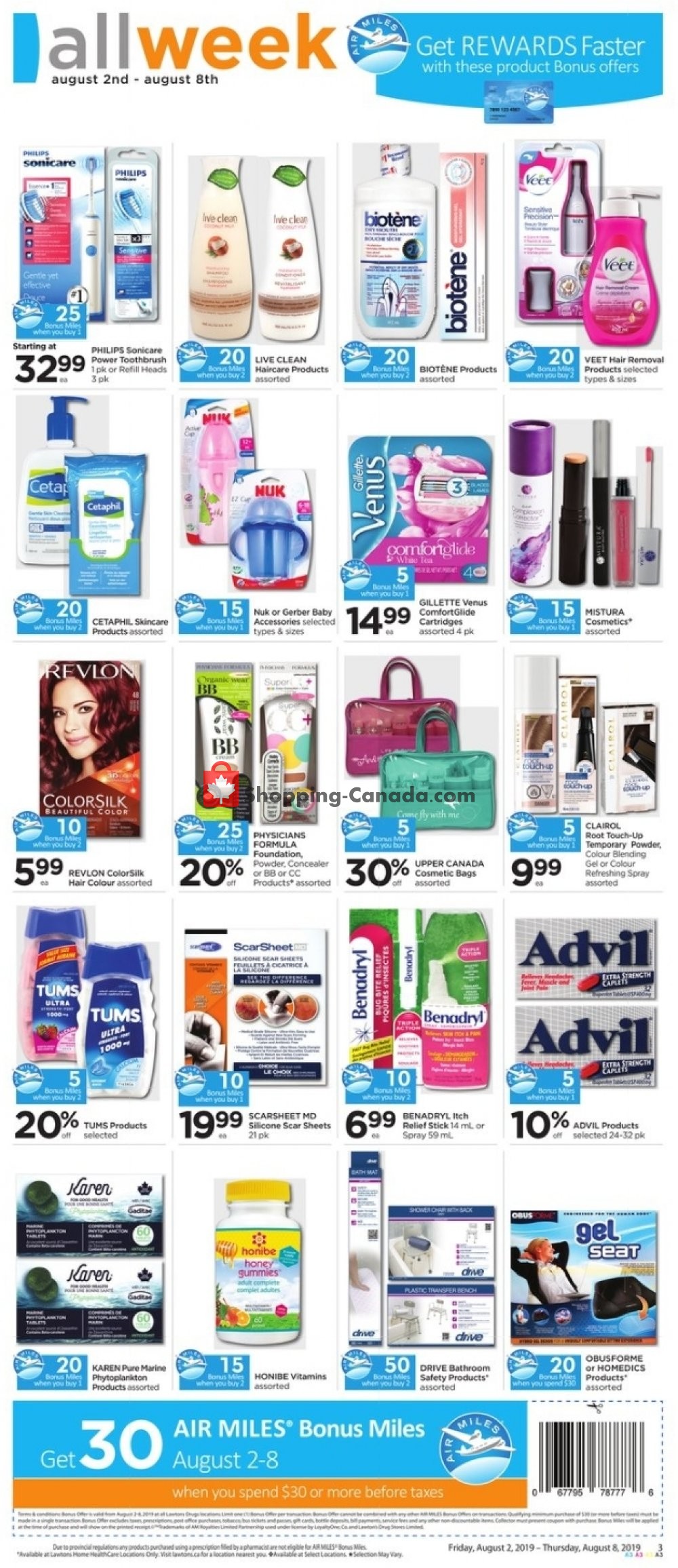 Lawtons Drugs flyer from Friday August 2, 2019 to Thursday August 8, 2019 - page 3