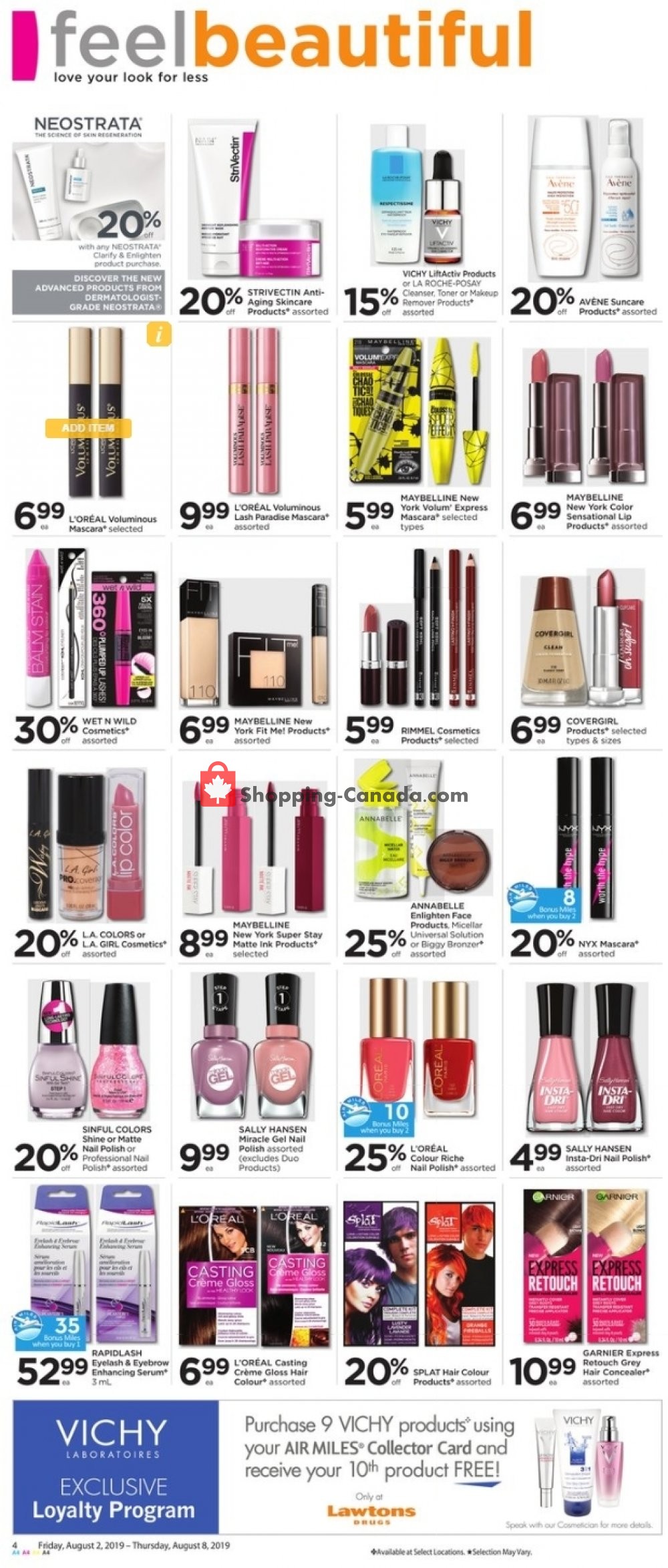 Lawtons Drugs flyer from Friday August 2, 2019 to Thursday August 8, 2019 - page 4