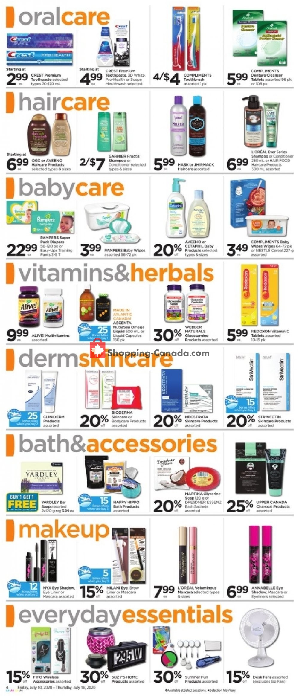 Lawtons Drugs flyer from Friday July 10, 2020 to Thursday July 16, 2020 - page 4