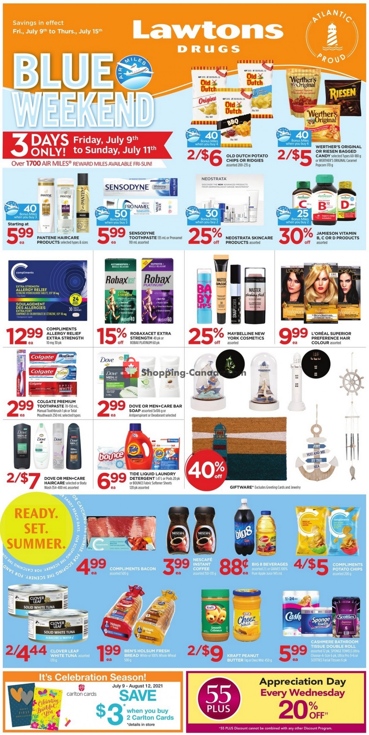 Lawtons Drugs flyer from Friday July 9, 2021 to Thursday July 15, 2021 - page 1