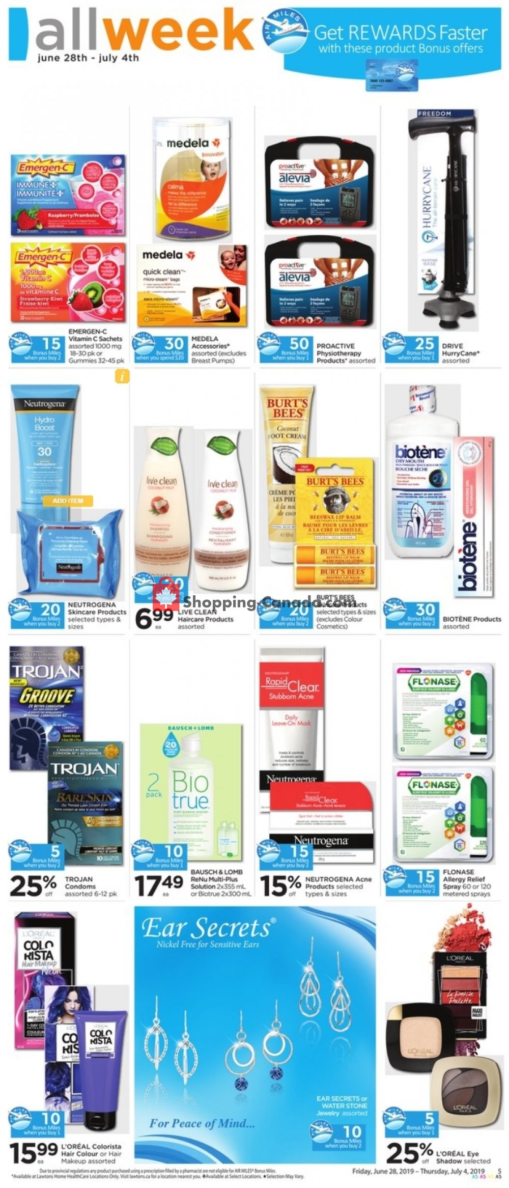 Lawtons Drugs flyer from Friday June 28, 2019 to Thursday July 4, 2019 - page 7
