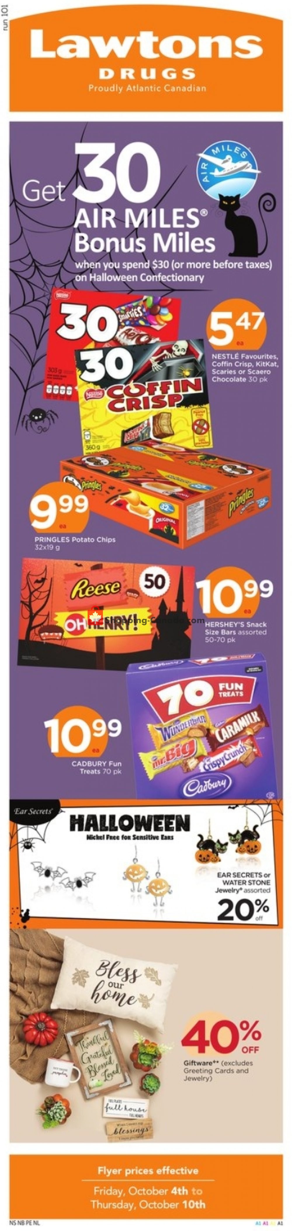 Lawtons Drugs flyer from Friday October 4, 2019 to Thursday October 10, 2019 - page 1