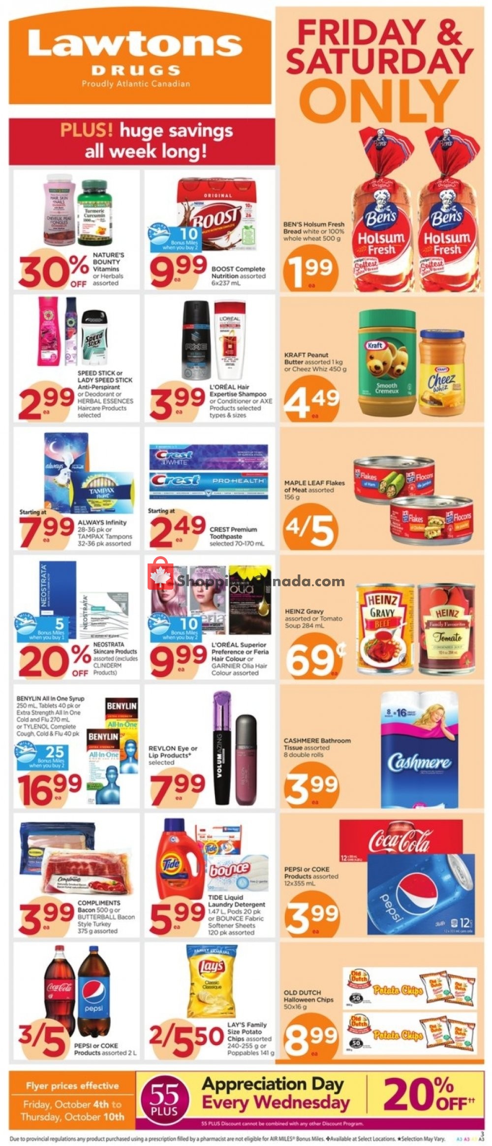 Lawtons Drugs flyer from Friday October 4, 2019 to Thursday October 10, 2019 - page 3