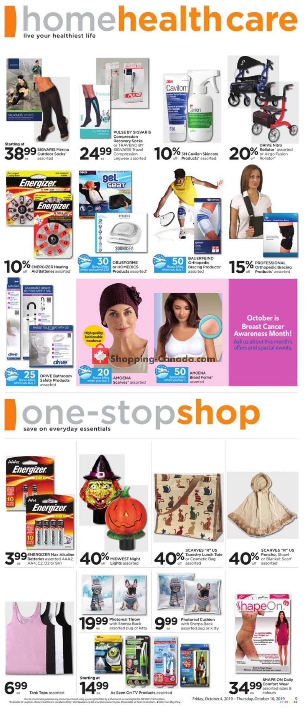 Lawtons Drugs flyer from Friday October 4, 2019 to Thursday October 10, 2019 - page 9
