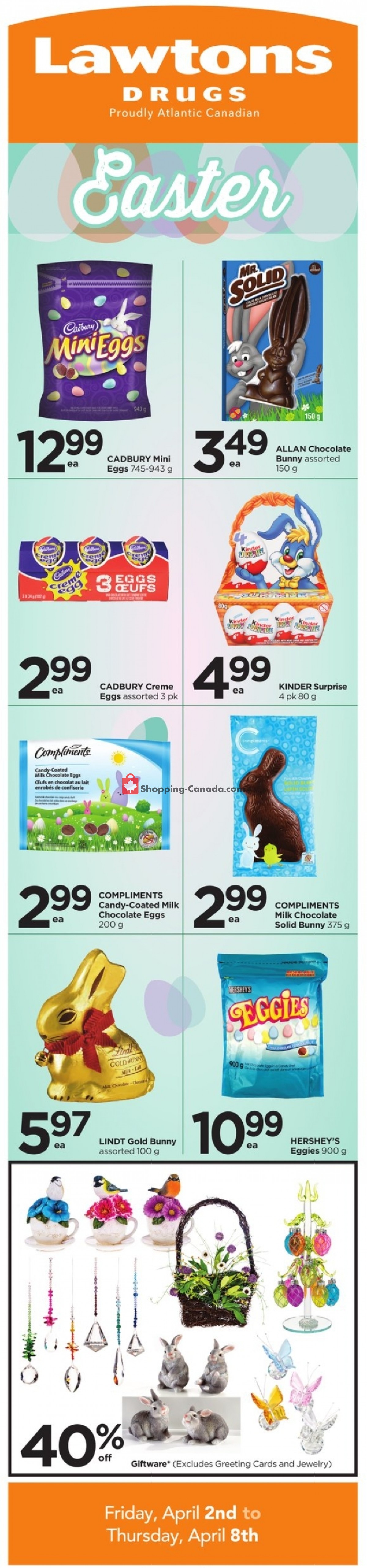 Lawtons Drugs flyer from Friday April 2, 2021 to Thursday April 8, 2021 - page 1